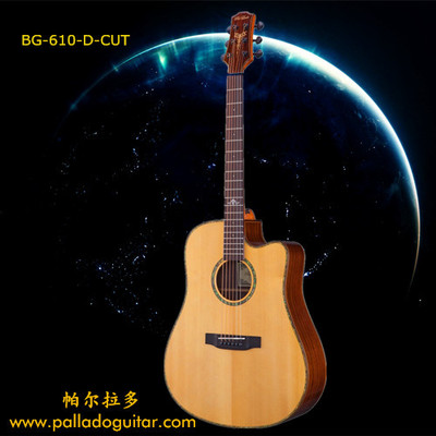 帕尔拉多 玫瑰木面单 民谣吉他 BG-610S